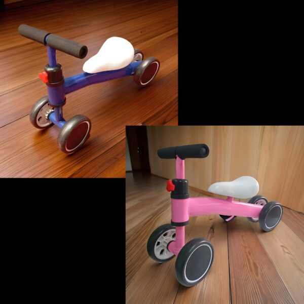TRICICLO DE APRENDIZAJE PARA BEBE AZUL - Imagen 4