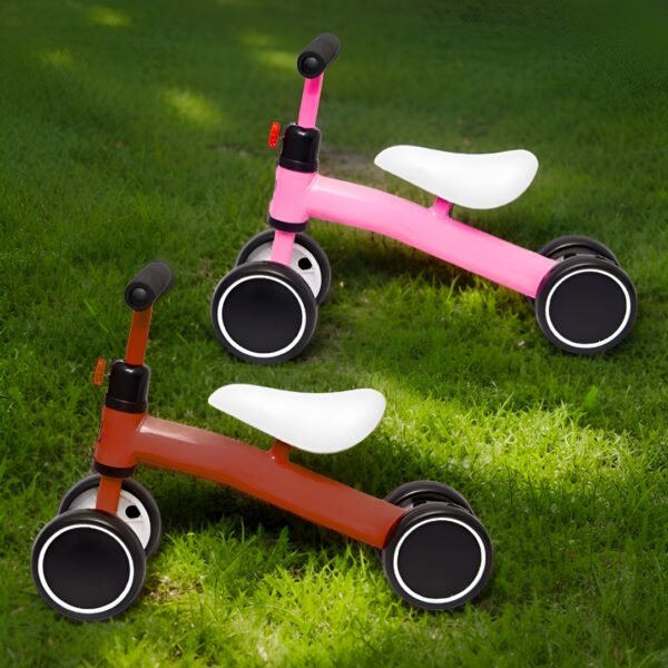TRICICLO DE APRENDIZAJE PARA BEBE ROSADO - Imagen 7