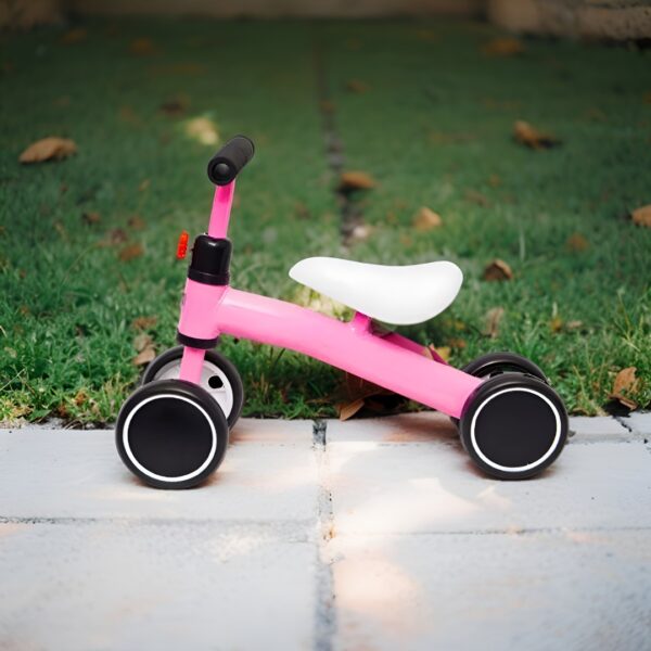 TRICICLO DE APRENDIZAJE PARA BEBE ROSADO - Imagen 6