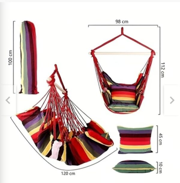 silla hamaca columpio con palo - Imagen 5