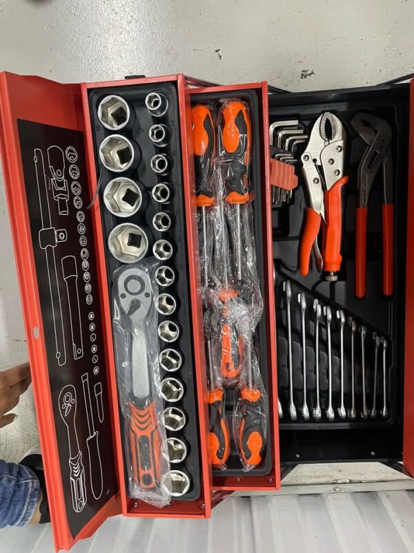 Caja de herramienta Metálica Plegable Portátil Set 85 Pcs - Imagen 7