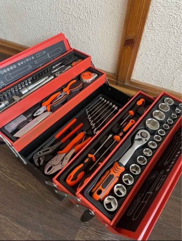 Caja de herramienta Metálica Plegable Portátil Set 85 Pcs - Imagen 8