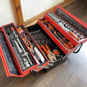 Caja de herramienta Metálica Plegable Portátil Set 85 Pcs