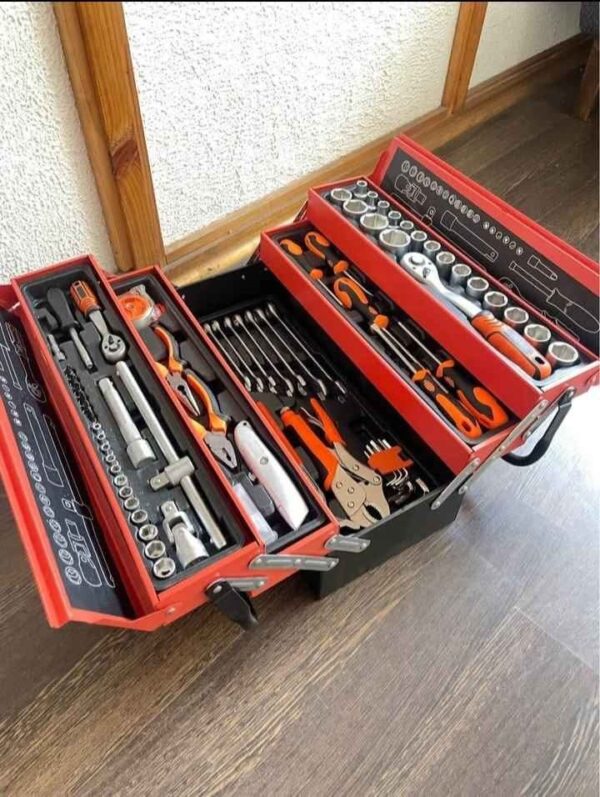 Caja de herramienta Metálica Plegable Portátil Set 85 Pcs