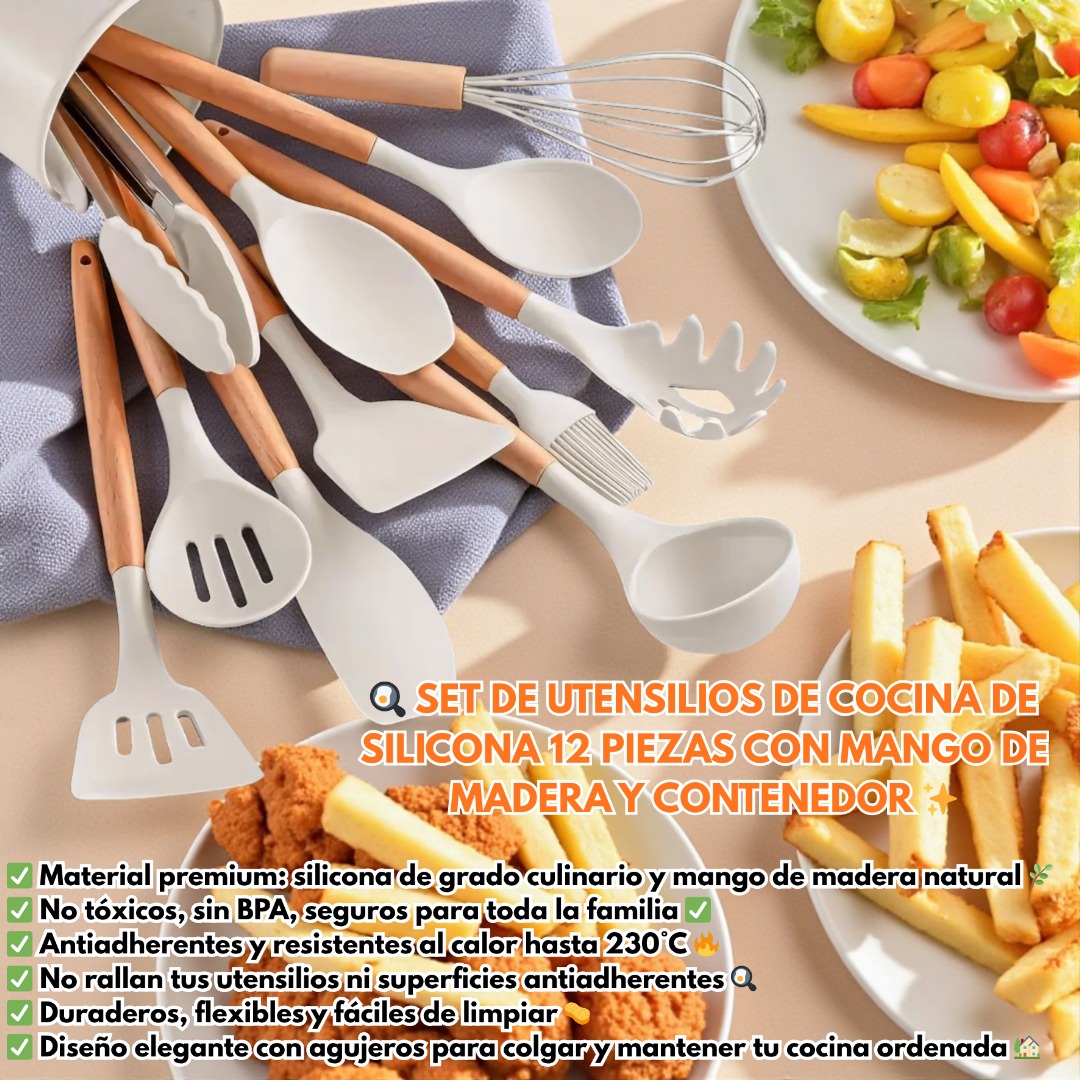 SET DE CUCHARAS DE SILICONA 12 PIEZAS - Imagen 6