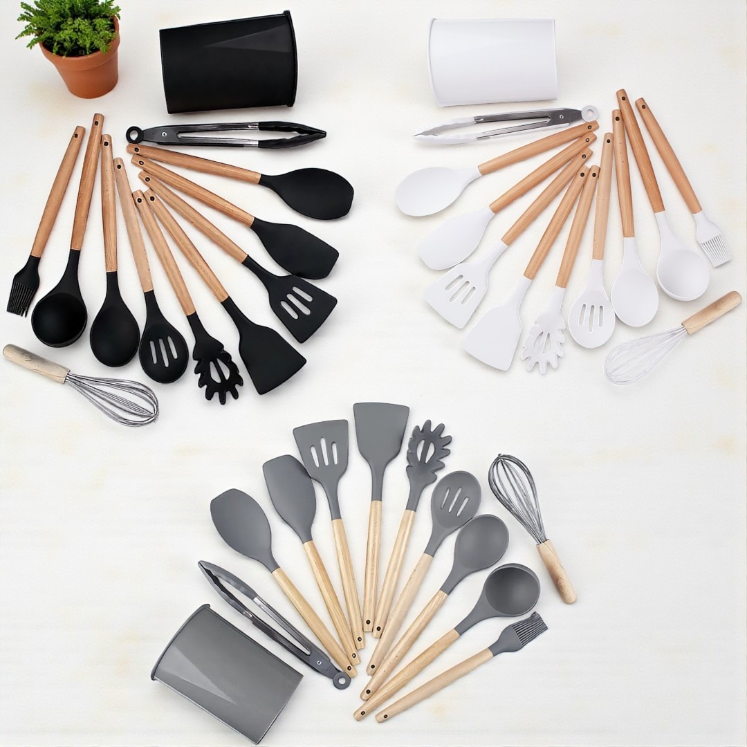 SET DE CUCHARAS DE SILICONA 12 PIEZAS