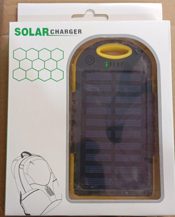 Power Bank Solar Portátil de 6.800mah 2 USB + Mini Linterna LED - Imagen 3