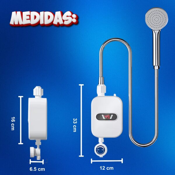 CALENTADOR DE DUCHA PREMIUN ELECTRICO 3500W - Imagen 7