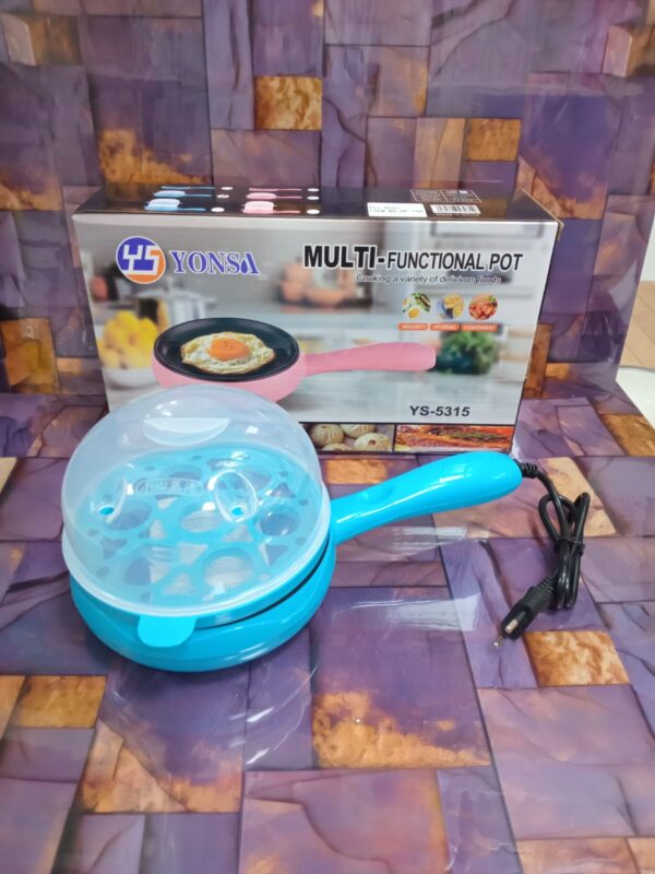 MINI SARTEN ELECTRICO 2 EN 1 PARA FREIR Y COCINAR HUEVOS.