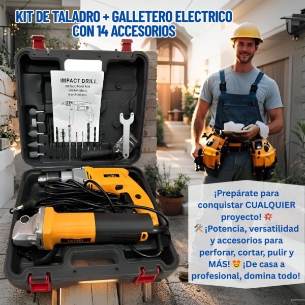 TALADRO MAS GALLETERA ELECTRICA - Imagen 2