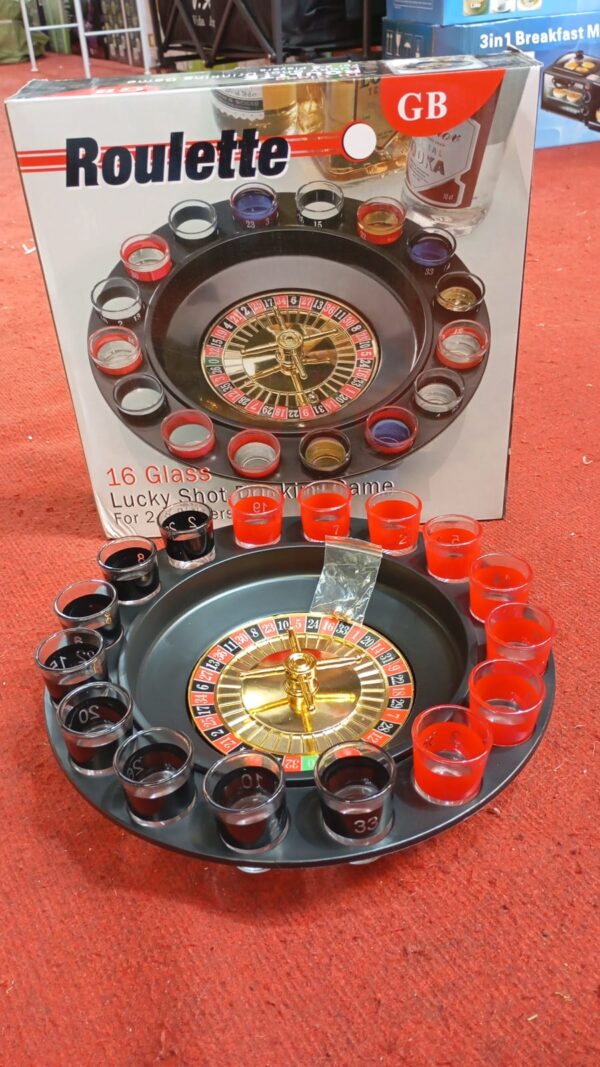 Juego Ruleta Rusa Estilo Casino Beber Shots 16 Copas