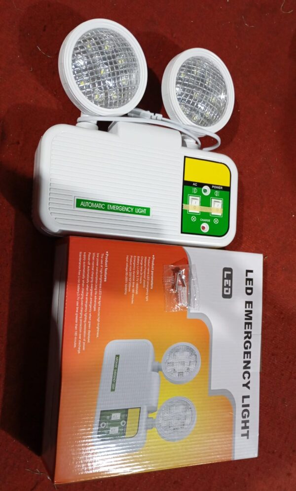 LAMPARA DE EMERGENCIA LED 2 FOCOS 1800mAh - Imagen 5