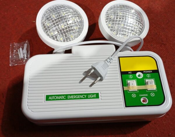 LAMPARA DE EMERGENCIA LED 2 FOCOS 1800mAh - Imagen 3