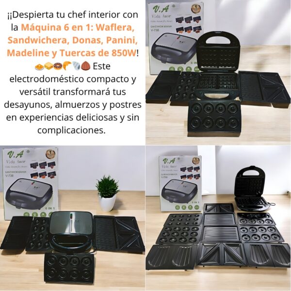 MAQUINA WAFLERA 6 EN 1 - Imagen 6