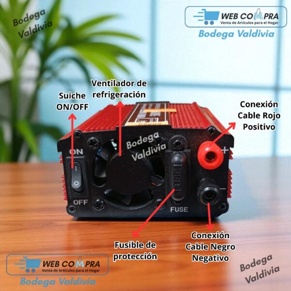 CONVERSOR INVERSOR 500-W - Imagen 8