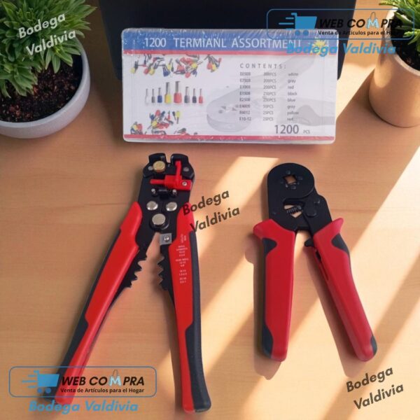 KIT ALICATES CRIMPADOR Y PELACABLE - Imagen 7
