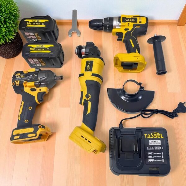 KIT DE 4 HERRAMIENTAS INALAMBRICAS TASBEL - Imagen 2