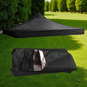 LONA DE TECHO TOLDO 3X3 NEGRO CON U-V