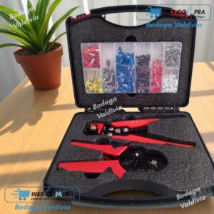 KIT ALICATES CRIMPADOR Y PELACABLE