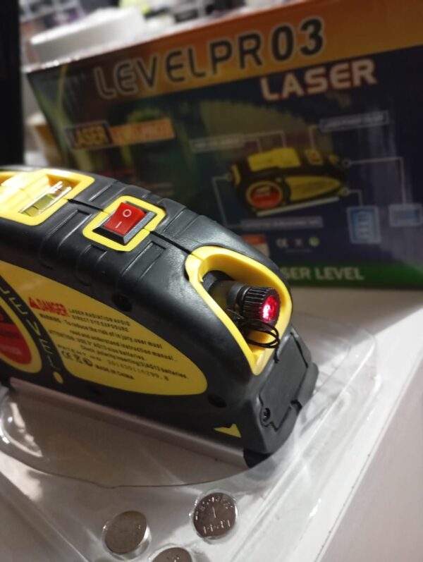 CINTA METRICA 5.5M CON NIVEL Y LAZER
