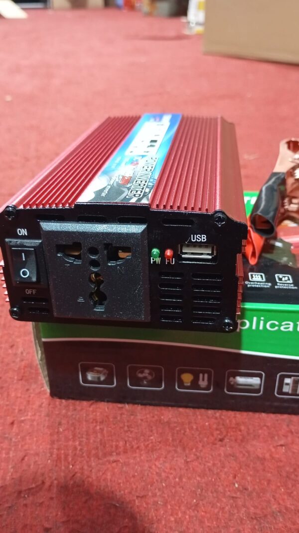 CONVERSOR 1.500W CON CONEXION A CIGARRERA - Imagen 4