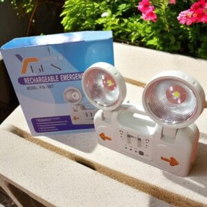 LUZ DE EMERGENCIA 2 FOCOS PREMIUN