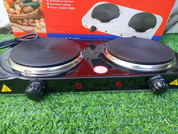 COCINA 2 H PLATO ELECRICA (NEGRO) - Imagen 2