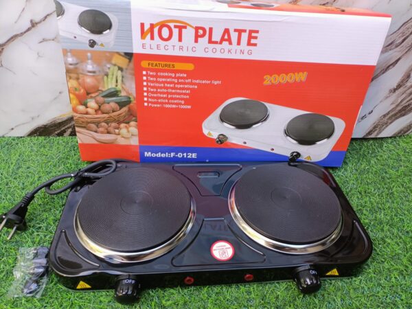 COCINA 2 H PLATO ELECRICA (NEGRO) - Imagen 4