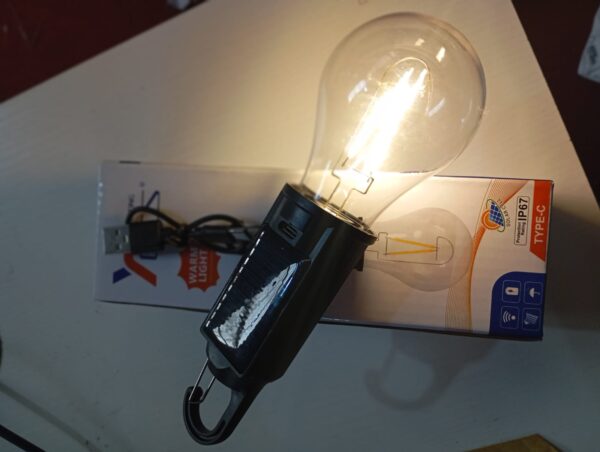 AMPOLLETA SOLAR Y RECARGABLE A USB 7-W - Imagen 4