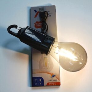 AMPOLLETA SOLAR Y RECARGABLE A USB 7-W