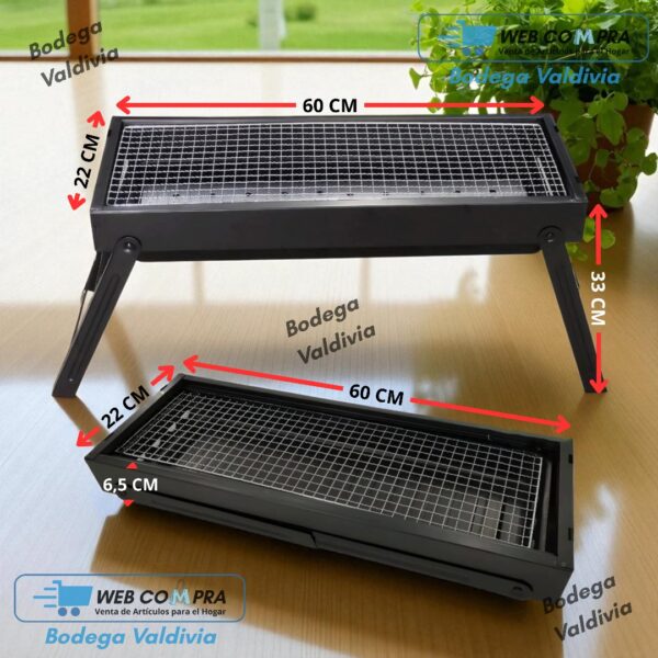 PARRILLERA A CARBON PLEGABLE NUEVO MODELO - Imagen 5