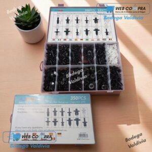 KIT 350 CLIP BROCHE RETENCION PLASTICO