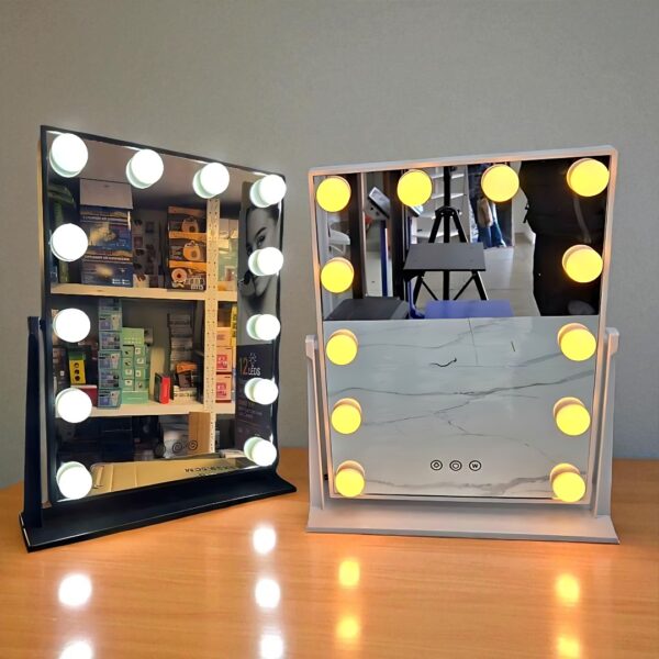 ESPEJO DE MAQUIJALLE LUMINOSO 12 LEDS