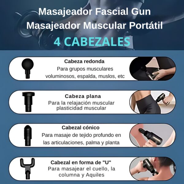MASAJEADOR FACIAL GUN (VIDA, AMOR) - Imagen 7