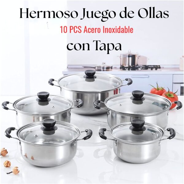 OLLAS CROMADAS 10 PCS - Imagen 6