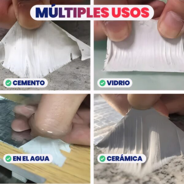 CINTA TAPA GOTERAS 10CM ANCHA X 4.3M LARGA - Imagen 6