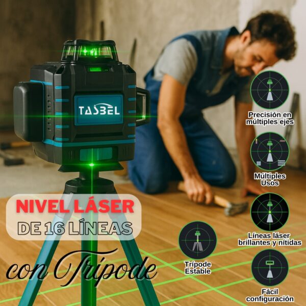TRIPOIDE NIVEL LAZER TASBEL - Imagen 7