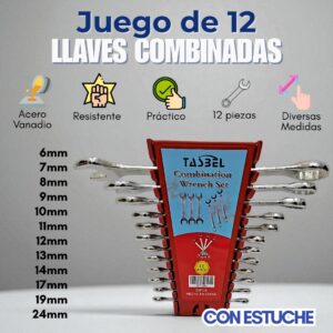 LLAVES 12 PIEZAS COMBINADAS