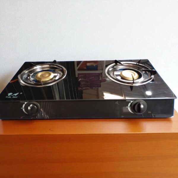 COCINA DE VIDRIO 2 HORNILLAS GAS - Imagen 4
