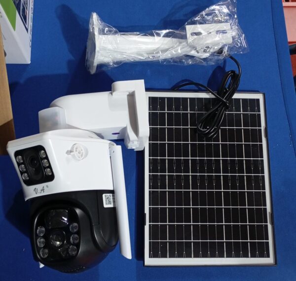 CAMARA DOBLE LENTE CON PANEL SOLAR EXTERIOR - Imagen 4