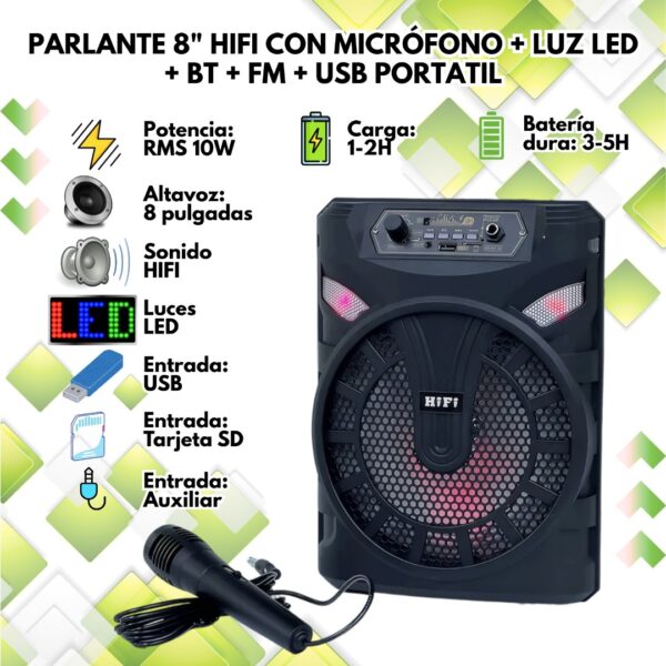 PARLANTE CON MICROFONO RX-T8J01 - Imagen 2