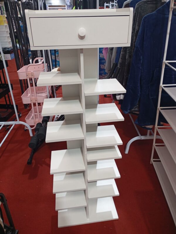 ORGANIZADOR 7 NIVELES CON CAJON MADERA (1.25M ALTO X 40CM ANCHO) - Imagen 2