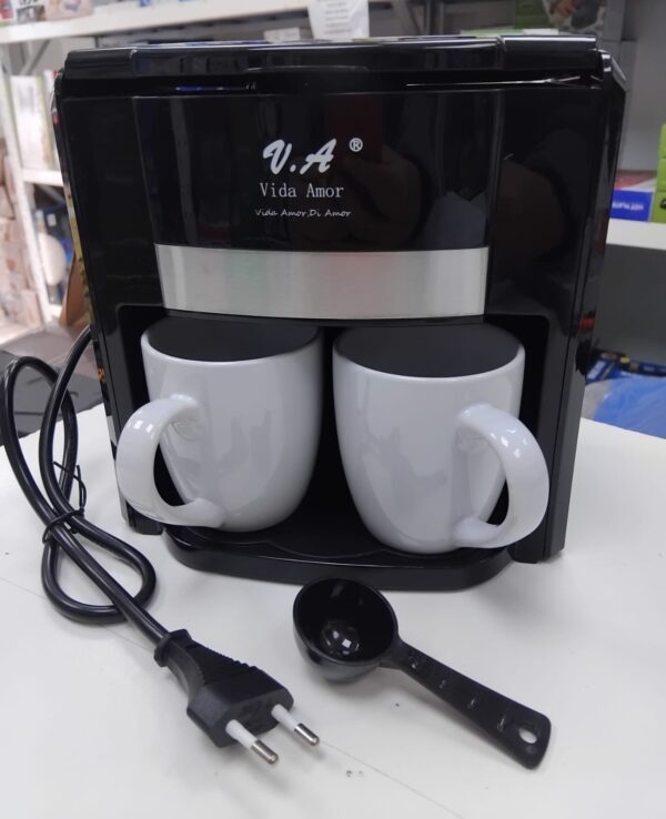 CAFETERA ELECTRICA DOBLE TAZA 500 WATTS - Imagen 2