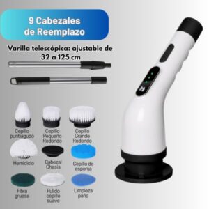 CEPILLO LIMPIADOR 9 EN 1 INALAMBRICO