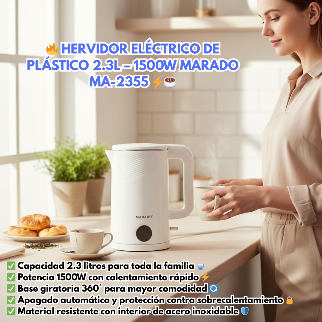HERVIDOR DE PLASTICO 2.3L - Imagen 6