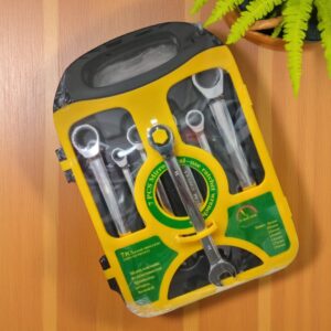 SET DE LLAVES COMBINADAS CON RACHE 7 PIEZAS 8-19mm