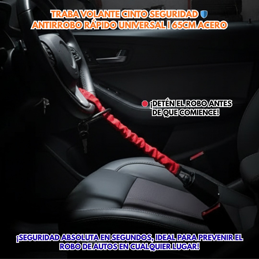 TRABA VOLANTE PARA AUTO CONEXIÓN AL CINTURÓN DE SEGURIDAD - Imagen 2