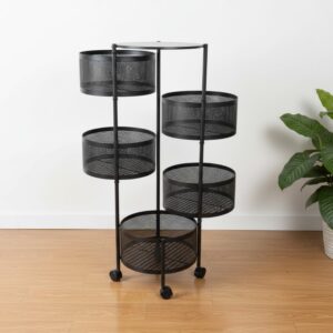 ORGANIZADOR DE FRUTAS Y VERDURAS 5 NIVELES DE METAL - MULTIUSOS