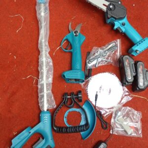 KIT INALAMBRICO DE SIERRA TIJERA Y CORTA CÉSPED