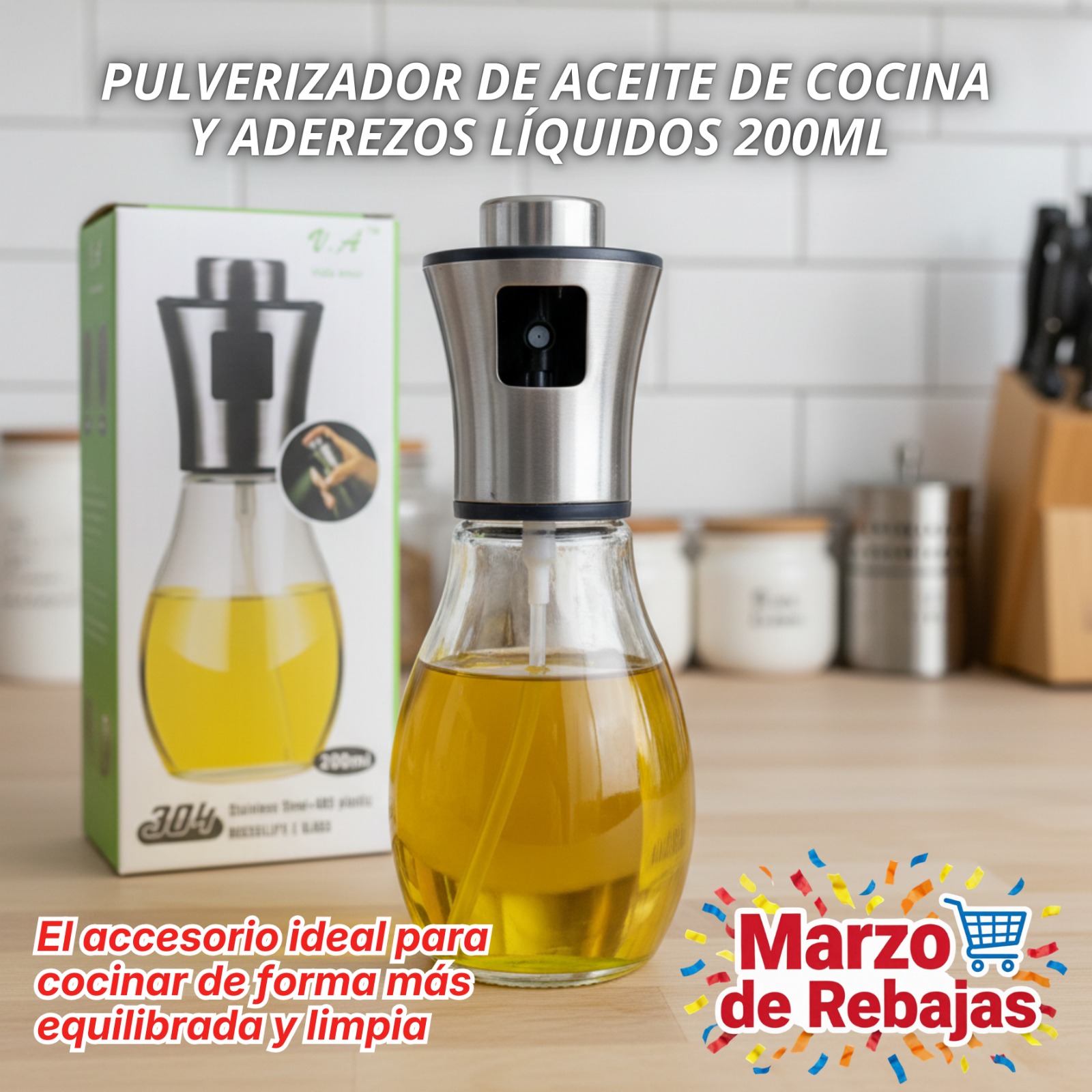 SPRAY DE ACEITE DE 200ML - Imagen 2